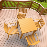 Siesta Artemis 5 Piece Outdoor Dining Set, 31-1/2"W x 29"H Table