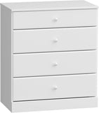 Prepac Astrid Simplistic 4-Drawer Dresser for Bedroom