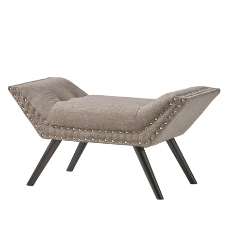 Petra Fabric Ottoman, Beige
