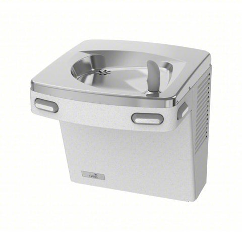 OASIS Drinking Fountain: On-Wall, 18 7/8 in Ht, Front Push Button/Side Push Button, 8 gph @ 50°F