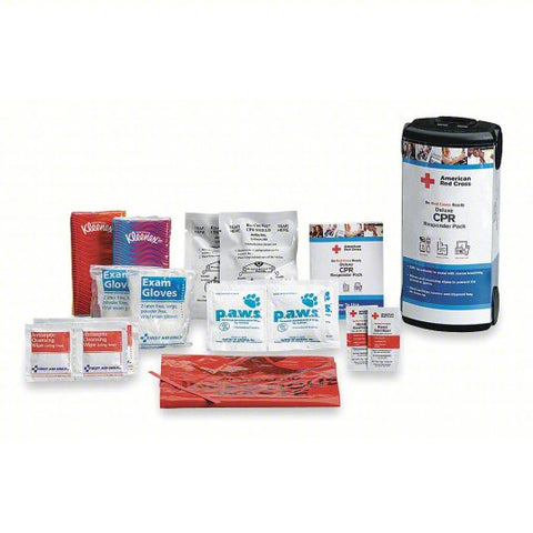 FIRST AID ONLY CPR Responder Pack: 1 People Served, Adult, Reusable, Box Case Type
