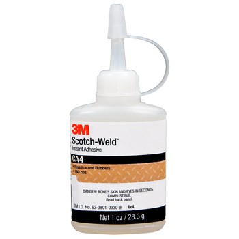 3M Scotch-Weld CA4 Cyanoacrylate Adhesive Clear Liquid  Tube - 96601