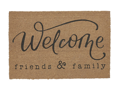 Welcome Friends Coir Doormat 24" x 36"
