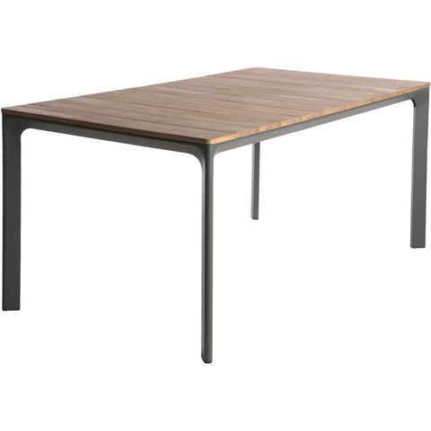 Noble House Westcott 70.25" Wood Top Patio Dining Table in Natural