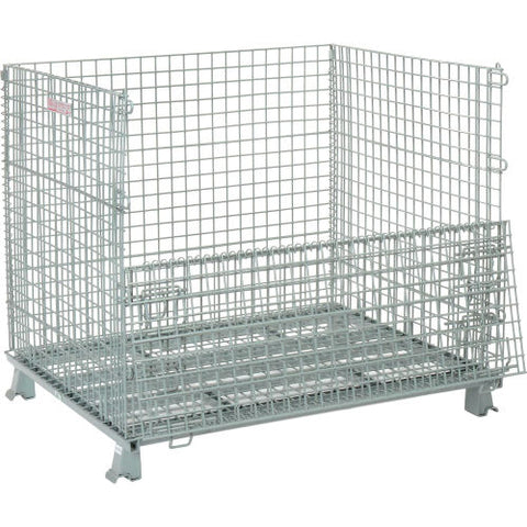 Folding Wire Container, 48"L x 40"W x 42-1/2"H, 3000 Lb. Capacity
