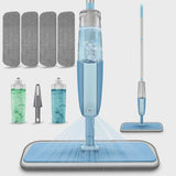 SUGARDAY Microfiber Spray Mops for Floor Cleaning with 4 Washable Pads 2 Refillable Bottle
