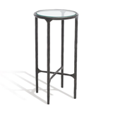 Evelynn 24" H x 12" W Iron End Table