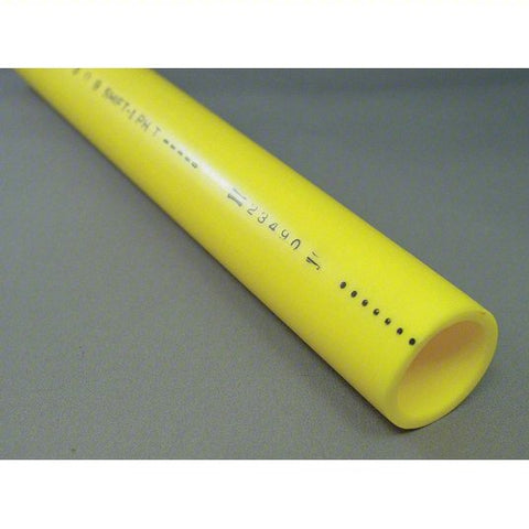 Tubing: Polyethylene, 1 5/16 in Outside Dia, 1 in Inside Dia, 500 ft Overall Lg, Yellow