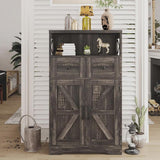 Storage Cabinet With Doors And Drawers