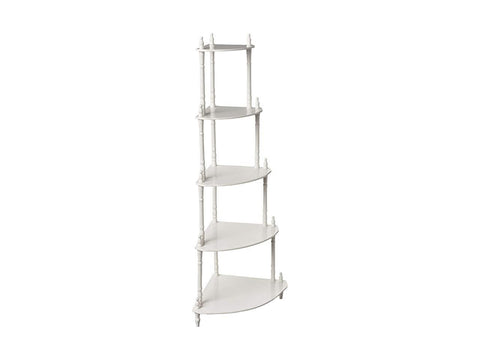 5-Tier Corner Stand, White