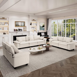 Captiva Designs Cloud Modular 7PC Sectional Sofa Set-corduroy