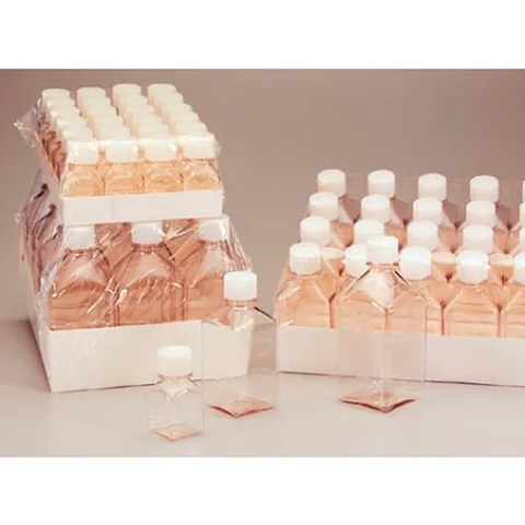 Thermo Scientific Nalgene™ Square PETG Media Bottles, Sterile, Tray Pack, 30mL, Case of 280