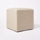 Lynwood Square Upholstered Cube Ottoman - Threshold™