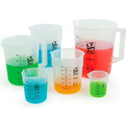 Beaker, Diamond Essentials, Griffin Style, Low Form, Printed Graduations, PMP, 2000mL-3 per pack