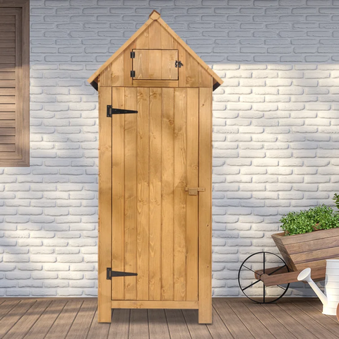 Fir 2 ft. 6 in. W x 1 ft. 10 in. D Solid Wood Storage Shed