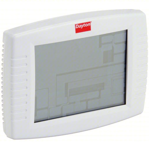 Low Voltage Thermostat: Heat and Cool, Auto and Manual, 7 Day, Horizontal, 6 in Overall Wd