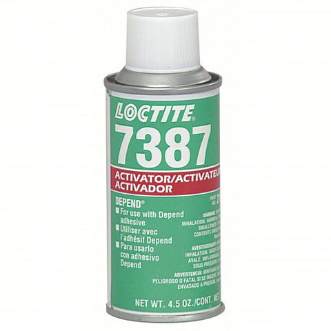 LOCTITE Activator: SF 7387, 4.5 fl oz, Aerosol Can, Yellow, For Acrylic Structural Adhesive
