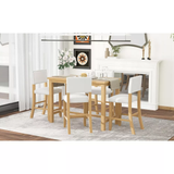 CENGHU 5-Piece Counter Height Dining Table Set for 4