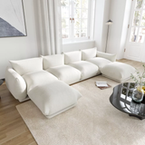 Modular Sectional Sofa,Chenilleyarn Minimalist Sofa Couch,Convertible Sofa Set Wide Seat Living Room Sofa Sets