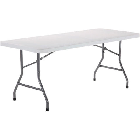 Plastic Folding Table, 30" x 72", White
