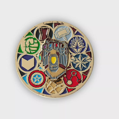 Marvel Avengers: Endgame Exclusive 2 Inch Spinning Stark Gauntlet Pin