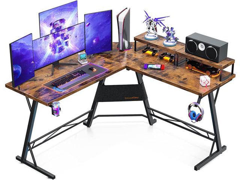 L Shaped Gaming Desk, 51'' Computer Corner Desk