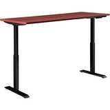 Interion® Electric Height Adjustable Desk, 48"W x 30"D, - Black Base