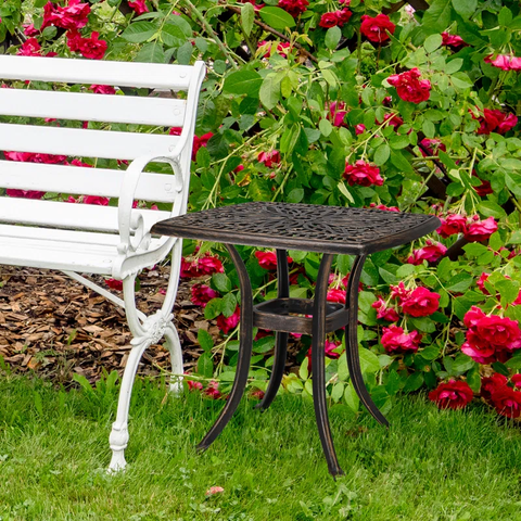 Rivka Square Metal Outdoor Side Table