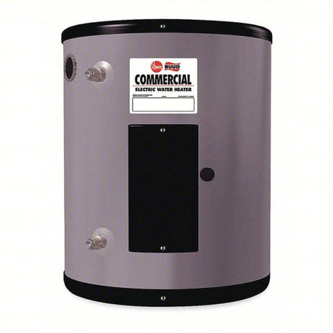 Electric Water Heater: 208V, 15 gal, 4,500 W, Single Phase, 24.25 in Ht, 46 gph @ 40°F