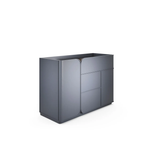 Continental Contemporary Sideboard with Smoked Glass