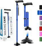 HONEYBULL Walking Cane for Men & Women - Foldable, Adjustable, Collapsible