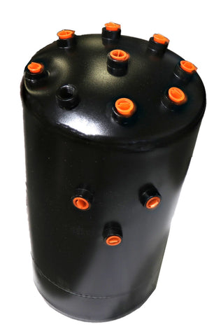 Freightliner 12-24693-000, Tank - Air, Steel, Split, 1990, Wet/Sec