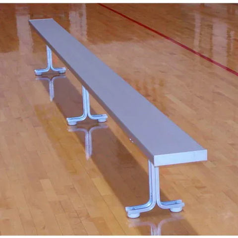 21' Aluminum Park Bench, Backless, Portable