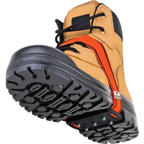 K1® Original Mid Sole Ice Cleat Traction Device, One Size, Black/Orange