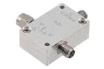 Signal Conditioning 10 MHz to 12 GHz SMA Broadband Bias Tee, Male Input, Rated to 2.5 Amps and 100 Volts, DC SMA Connector