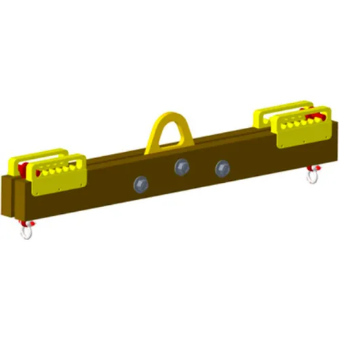 M&W 18-30" Spread Non-Conductive Lift Beam, Yellow - 4000 Lb. Capacity