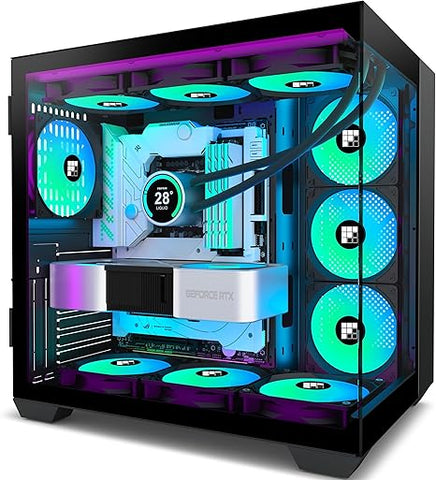 F600 PC Case - Pre-Installed 6 PWM ARGB Fan