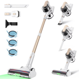 MOOSOO Cordless Vacuum Cleaner, 4-in-1 Lightweight Stick Vacuum 60 Mins Runtime for Pet Hair, Hard Floor & Carpet, P5