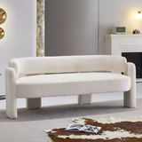 76''Modern Lounge Sofa 3 Seat Curved Sofa
