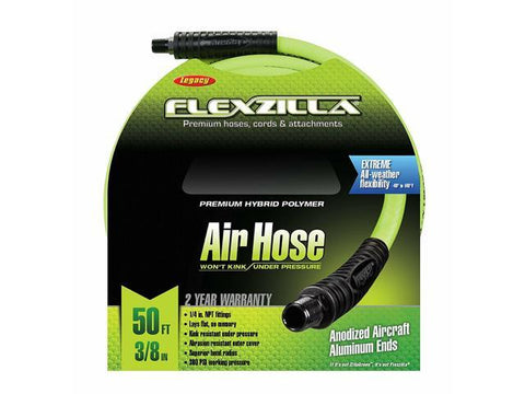 Air Hose 3/8" X 50' 300 PSI Abrasion Resistant Legacy HFZ3850YW2