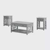 36" Middlebury Coffee Table and 2 End Tables with Drawer - Alaterre Furniture