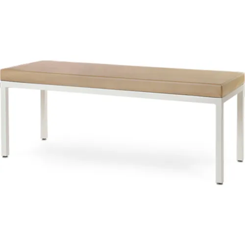 MityBilt Soft Top 60" Locker Room Bench, Black Frame/Seat