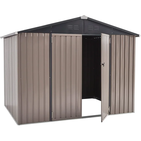 8 Ft. W x 6 Ft. D Metal Storage Shed
