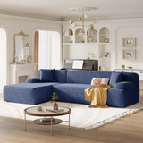 109" Simplified Style Large L-Shape Modular Sectional Sofa