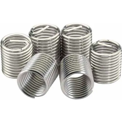 Chrislynn M8X1.25x8.0mm Free Running Helical Inserts Bulk Pack of 100 inserts