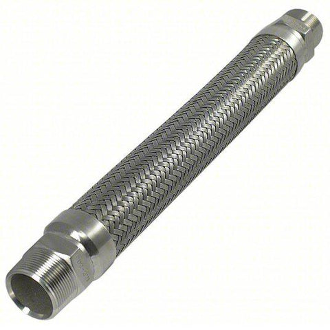Metal Hose Assembly: 1 1/2 in Hose Inside Dia., 13 in Dynamic Min. Bend Radius (In.), 36 in Hose Lg