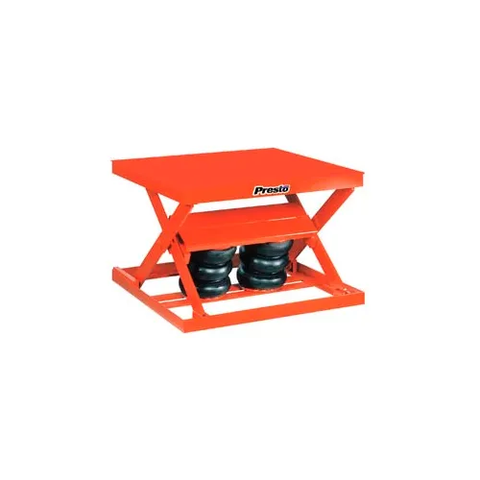 PrestoLifts™ Air Bag Pneumatic Scissor Lift Table AX10-4848 1000 Lb. Cap.
