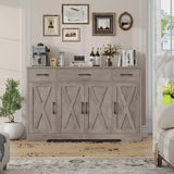 Adra 55.1'' Sideboard with 3 Drawers, Adjustable Shelves