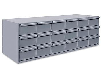 Welded Parts Cabinet - 18 Drawer, 34 x 12 x 11"