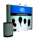10' Straight ARISE Floor Display Kit (Mural with Fabric Ends)